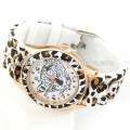 teenage candy color Leopard new band digital bracelet silicone jelly watch